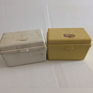 Vintage Recipe Boxes with Cards. Dated 1964